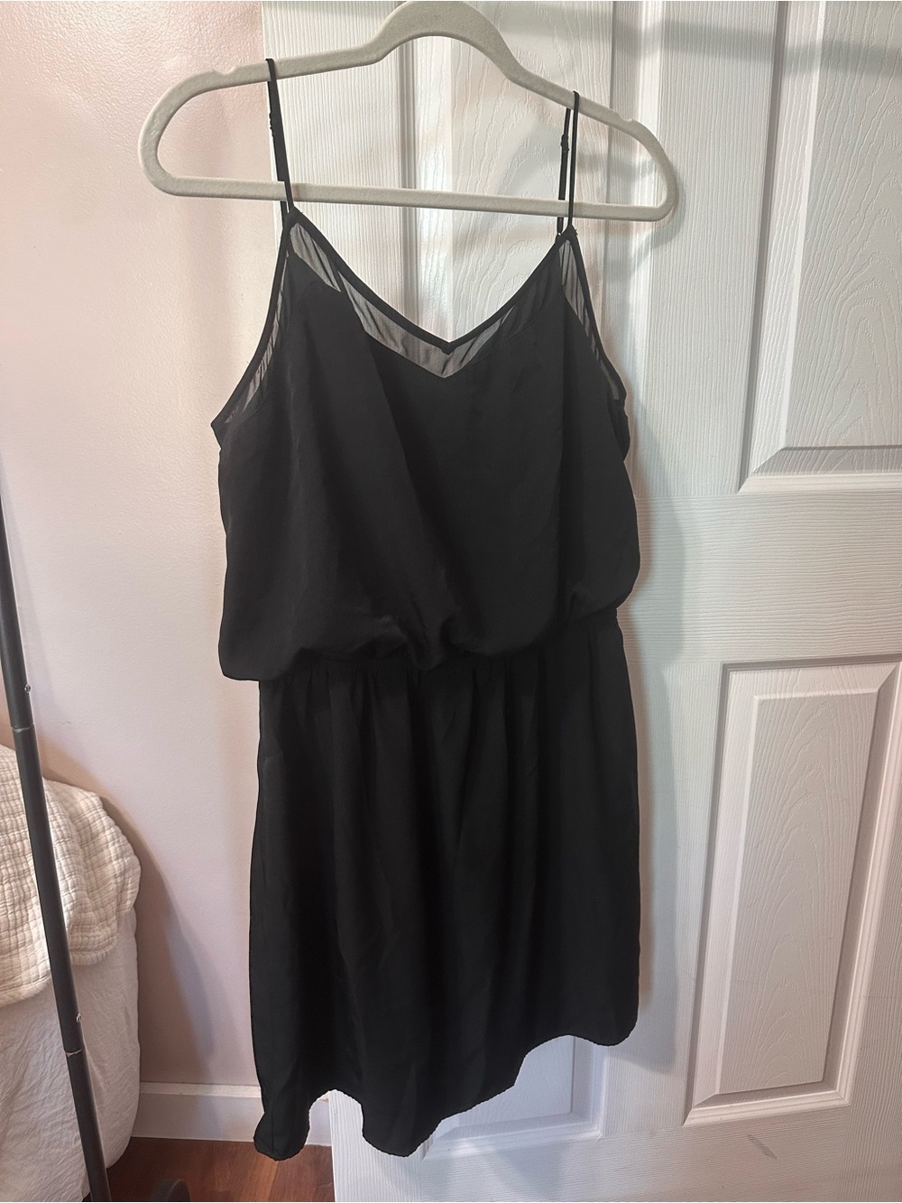 Express Black Spaghetti Strap Mini Dress